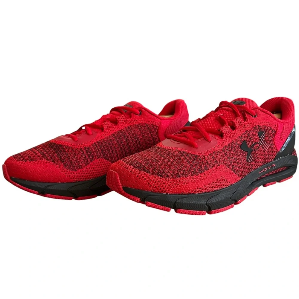 UNDER ARMOUR - HOVR RED BLACK “INTAKE 6” SNEAKERS - Picture 6 of 12